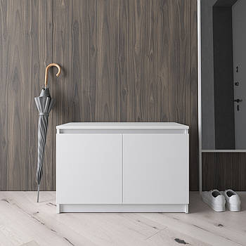 Тумба для взуття VAYS R-20, без ручок, ЛДСП, 80×40×53 см - для передпокою, коридору