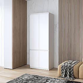 Шафа для одягу VAYS, з полицями, в спальню, сучасна, з фасадами без ручок R-24