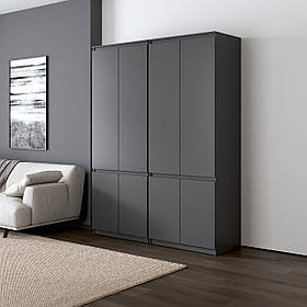 Шафа для одягу VAYS, зі штангою та полицями, комплект з 2 шаф R10+R24