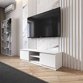Тумба під телевізор VAYS R-14, з відкритою нішею, ЛДСП, 140×40×40 см – для вітальні та спальні, під ТВ