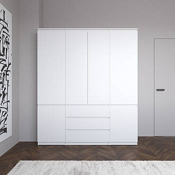 Шафа для одягу VAYS зі штангою та полицями, 3 шухляди, комплект R9+R22-2