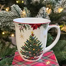 Новорічна порцелянова Чашка 470 мл Christmas Story подарункова уп