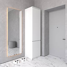 Шафа пенал VAYS R-21, з полицями та штангою, без ручок, ЛДСП, 50×50×211 см - для одягу та взуття, в передпокій