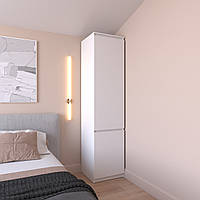 Шкаф пенал VAYS R-22, с полками, ЛДСП, 50×50×211 см - для одежды, белья, хранения, спальня, прихожая