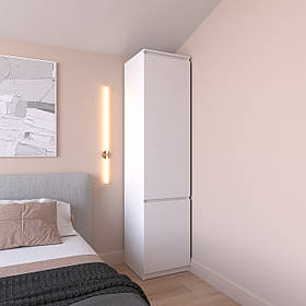 Шафа пенал VAYS R-22, з полицями, ЛДСП, 50×50×211 см - для одягу, білизни, зберігання, спальня, передпокій