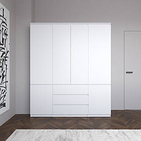 Шафа для одягу VAYS зі штангою та полицями, 3 шухляди, комплект R9+R22-2