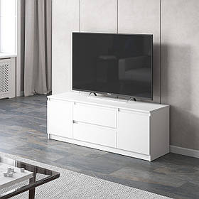 Тумба під телевізор VAYS, для вітальні, сучасна, 2 висувних ящика та дві двері, без ручок R-28