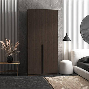 Шафа для одягу VAYS M-26, з полицями, ЛДСП, 100×50×220 см - для спальні, вітальні, передпокою