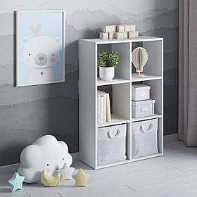 Полка для книг VAYS, стелаж для дому на 6 комірок M-58