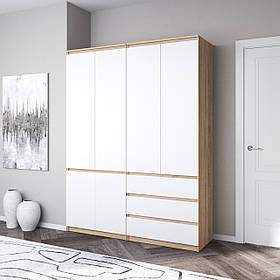 Шафа для одягу VAYS, зі штангою та полицями, комплект з 2 шаф R10+R16