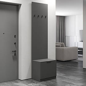 Вішалка для передпокою VAYS, підлогова, з тумбою для взуття M-43