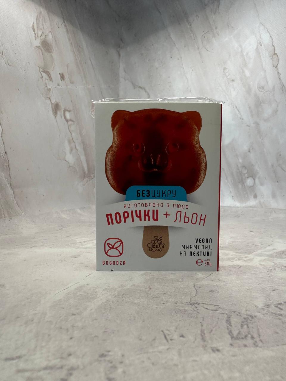 Мармелад Порічка-льон без цукру Gogodza, 30 г, фото 1