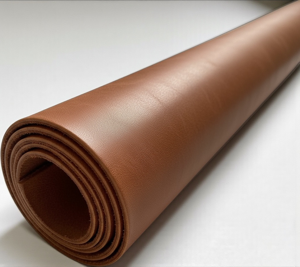 Натуральна шкіра Чепрак для взуття, ременів, сумок, меблів, підошви кінських упряжок товщиною 3,2-3,7 мм Коричневого(milk) кольору, фото 1
