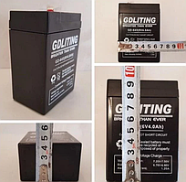 Батарея для торгових ваг Акумулятор для джерела безперебійного живлення Акб 6 v 4 ah Акумулятор 6 вольтів для іграшки