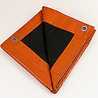 ТУніверсальний тент "ORANGE" 8×10 м 120 г/м² — водонепроникний поліпропіленовий тент із люверсами, яскравий помаранчевий, фото 4