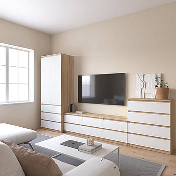 Комплект меблів у вітальню VAYS, шафа R-9 тумба R-12 комод R-4