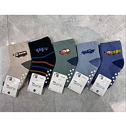 Дитячі махрові термошкарпетки з гальмами для малюка Розміри: 12-18 місяців (30261)