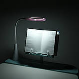 Парта зі стільцем «Bambi» M 4428-12 з лампою та підставкою під книги Блакитна, фото 2