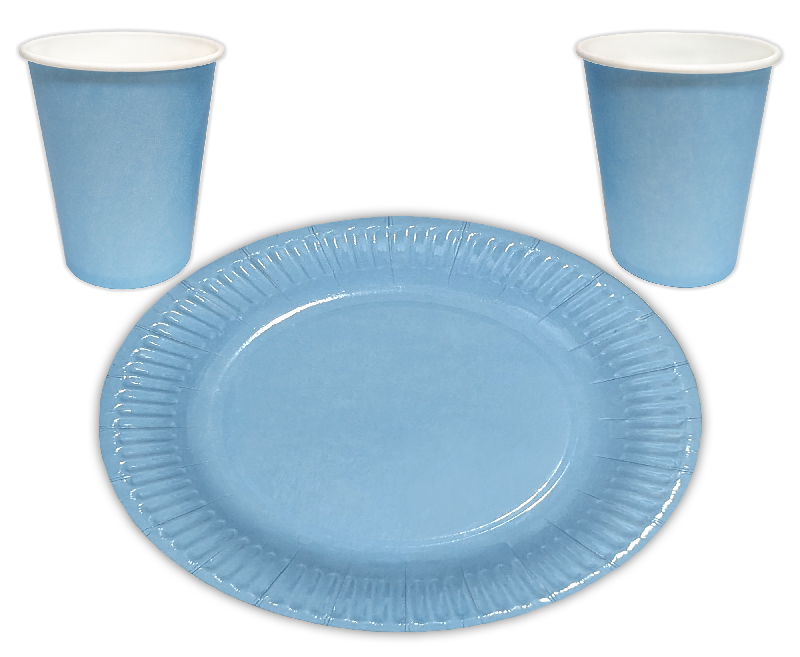 Набір посуду KOZA Style Блакитний малий (100 предметів)