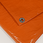 ТУніверсальний тент "ORANGE" 8×10 м 120 г/м² — водонепроникний поліпропіленовий тент із люверсами, яскравий помаранчевий, фото 3