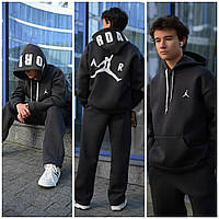 Подростковый детский теплый спортивный костюм на мальчика подростка , модный, красивый кофта - худи и прямые штаны 12,13,14,15 лет
