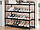 Стелаж для взуття 5 рівнів стелаж для взуття металева шафа органайзер із полицею, фото 3