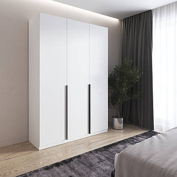 Шафа для одягу VAYS M-32, 2 штанги та полиці, ЛДСП, 150×50×220 см - для спальні, вітальні, передпокою