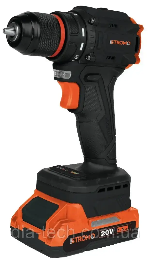 ШУРУПОКРУТ АКУМУЛЯТОРНИЙ STROMO SA-18BL (1 АКБ, 1.5 А·ГОД), фото 1