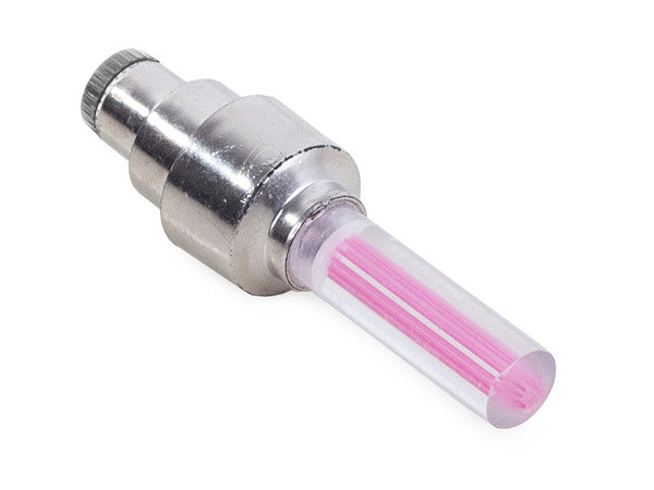 клапани вентиль велосипедного колеса, що світяться