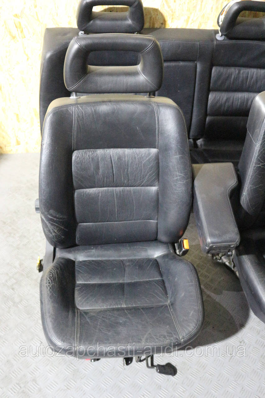 Кожаный салон седан, сидения с подогревом Audi 100 A6 C4 91-97г - фото 4 - id-p489486336