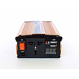 Перетворювач напруги інвертор PowerOne Plus 12V-220 V 1200 W Автомобільний перетворювач, фото 3