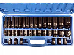Набір ударних торцевих головок Silver S11663 1/2" (8–32 мм) 35 шт у кейсі Cr-Mo