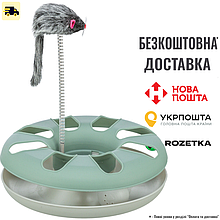 Іграшка Trixie Трек ігровий з мишкою «Crazy Circle» для котів, d:24 см, h:29 см