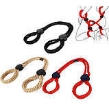 Універсальні наручники для рук і ніг БДСМ Бежевий - Садо-мазо, фото 3