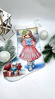 Заготовка новорічна шкарпетка 27 х 40см БА 23031, за 1шт 12235
