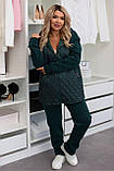 Костюм на флісі для пишних дам "Трьохнитка". Розміри: 48-50, 52-54, 56-58, 60-62, фото 3