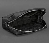 Шкіряна косметичка-несесер 3.1 (чорна) шкіра Crazy Horse, фото 4