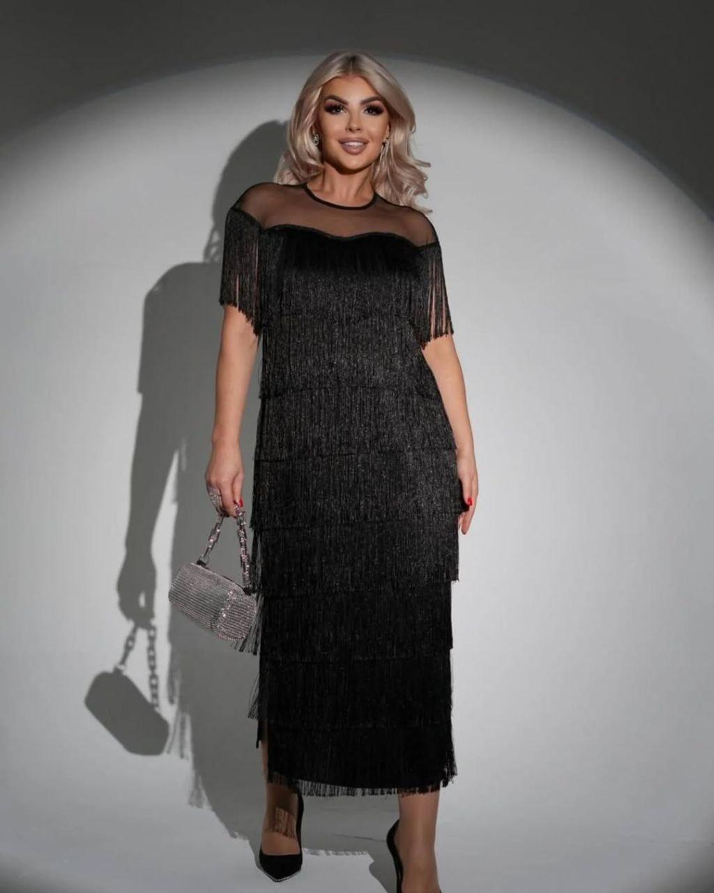 Плаття Норма + Батал "Креп Дайвінг". Розміри: 42-46, 48-50, 52-54, 56-58, фото 1