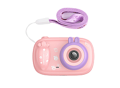 Дитяча цифрова фотокамера Hoco DV205 з підтримкою карти пам'яті 32MP Рожевий