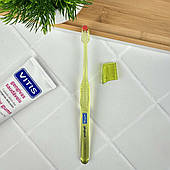 Зубна щітка VITIS Gingival, салатова — для чутливих ясен, м’яка, делікатна очистка, Іспанія