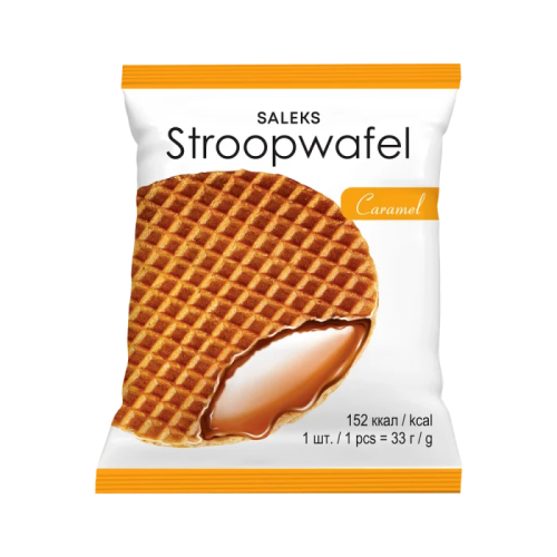 Вафлі голандські "Салекс" з карамельною начинкою 33г