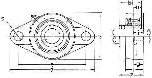 Корпусні підшипники типу UCFL