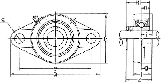 Корпусні підшипники типу UCFL