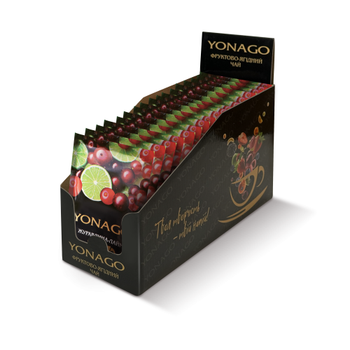 Концентрат напою Чай Журавліна-Лайм YONAGO 50г