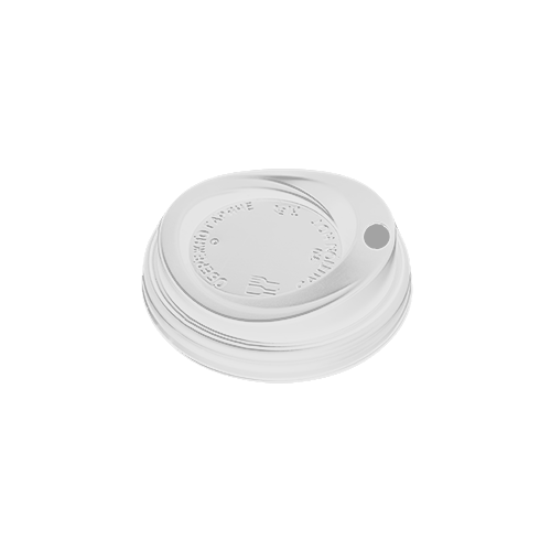 Кришка пластикова, d=80 мм (білий) 100 шт