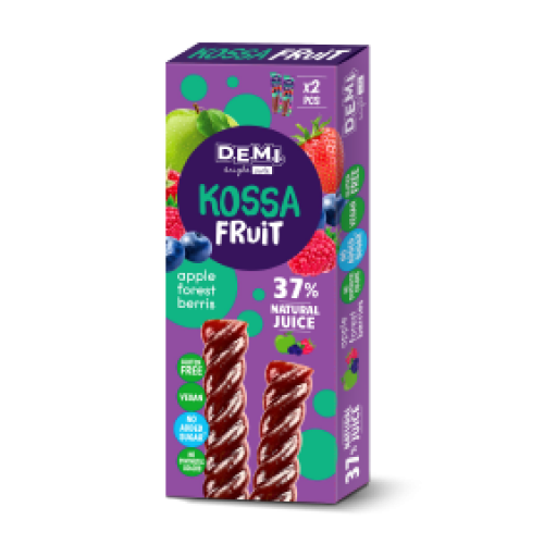 Пастила фруктова в інд. упаковці "Kossa-Fruit" із соком лісових ягід D. E. M. I. 6шт/15г