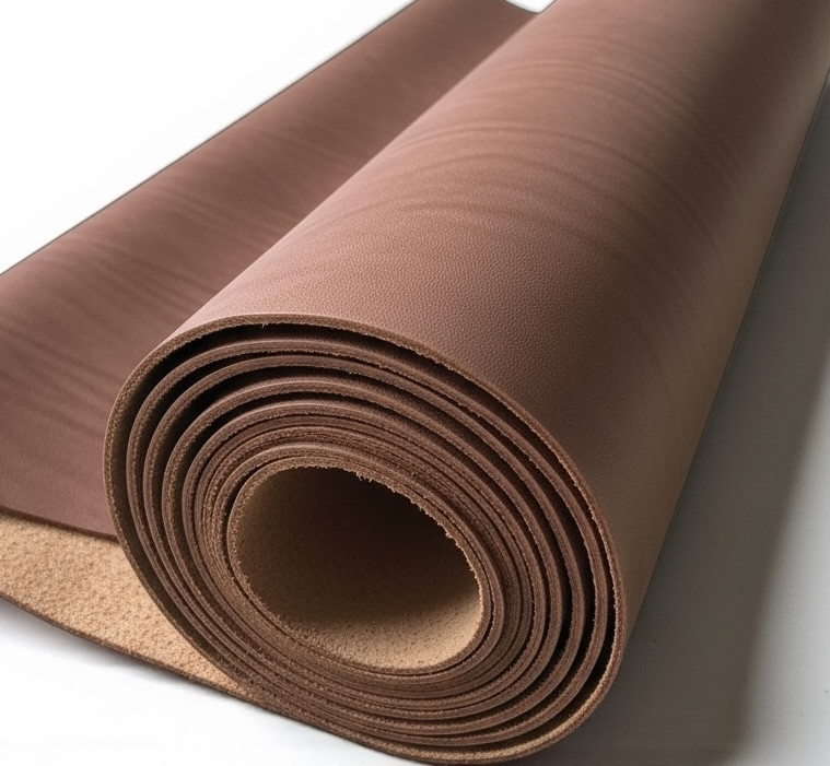 Натуральна шкіра Чепрак для взуття, ременів, сумок, меблів, підошви кінських упряжок товщиною 2,0 мм, Коричневого кольору, фото 1