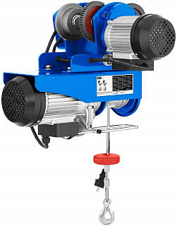 Електричний тельфер MSW PROCAT 300/600 кг з кареткою 1000 кг лебідка будівельна електрична електро лебідка