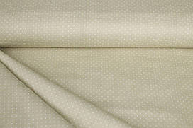 Сатин-твіл Крапки на бежевому