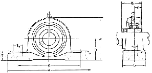 Корпусні підшипники типу UCP